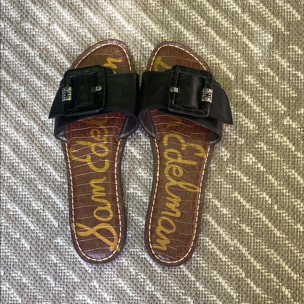 Sam Edelman Black Sandals Classic Slide Design